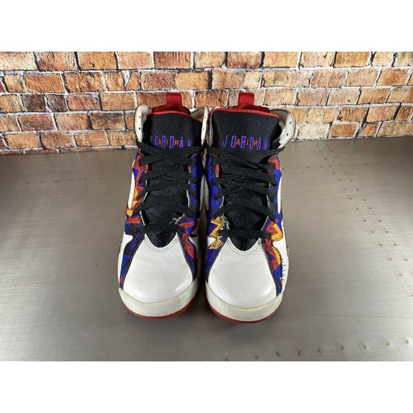 Nike Air Jordan Retro 7 Shoes Nothing But Net Ugly Sweater Size 5.5Y 304774-142 - Picture 4 of 10